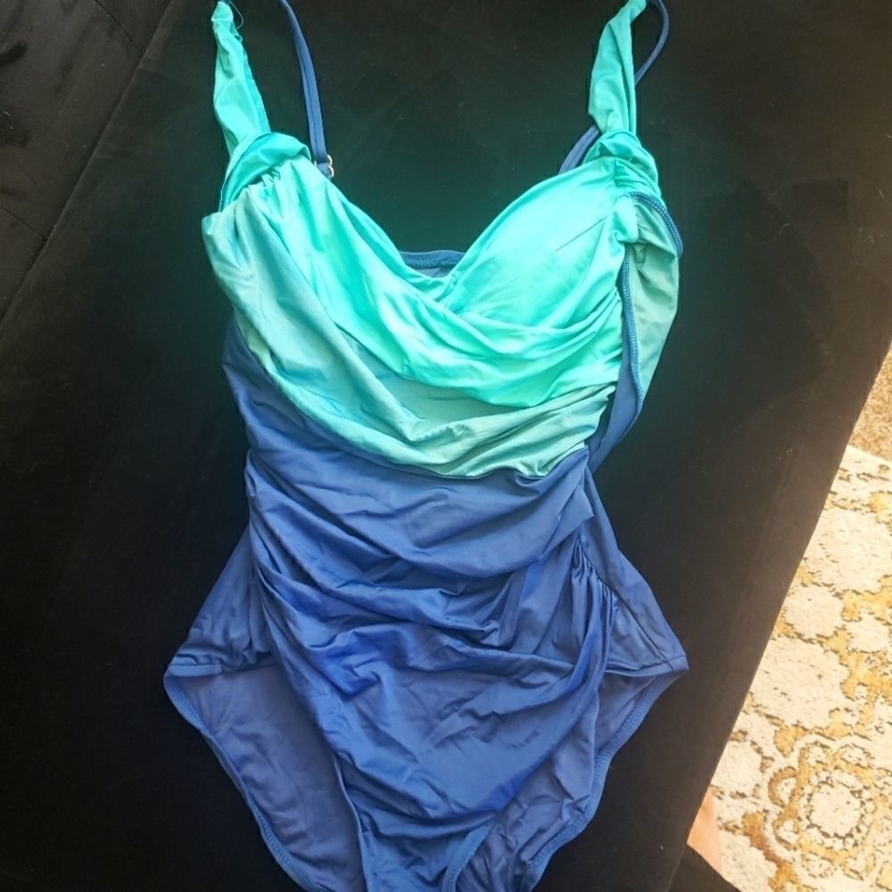 Badgley Mischka Ombre Swimsuit 